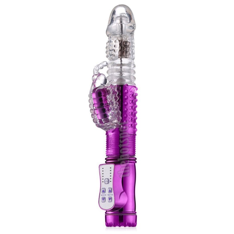 Jack Rabbit Thrusting Vibrator - Battery - Purple